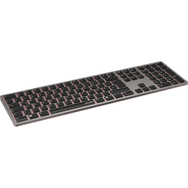 SpeedLink Levia Wireless Office Keyboard, grau, LEDs RGB, USB/Bluetooth, DE (SL-640100-GY)