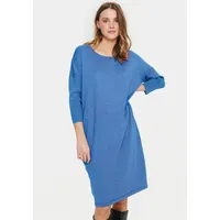 St Tropez Sommerkleid »MilaSZ R-N Dress«, mit 3/4 Ärmel, Gr. L (40) - N-Gr, Dutch Blue Melange, , 54454468-L N-Gr