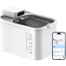 Petkit Katzen Trinkbrunnen Kabellos, Hundewasserspender, 3L Katzen Hunde Wasserbrunnen, Intelligentes App-Steuerung,26dB Extrem Leiser,83 Tage