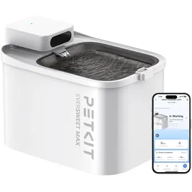 Petkit Katzen Trinkbrunnen Kabellos, Hundewasserspender, 3L Katzen Hunde Wasserbrunnen, Intelligentes App-Steuerung,26dB Extrem Leiser,83 Tage