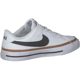 Nike Court Legacy Sneaker Jungen 102 white/black-desert ochre-gum light brown 34