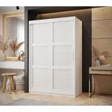 MOEBLO Schiebetürenschrank ARTEMIA (mit/ ohne Schubladen, Schwebetürenschrank Schrank Garderobe Schiebtüren Schlafzimmer Wohnzimmerschrank) (BxHxT):100/120/150/180/200/250x200x62 cm weiß 120 cm