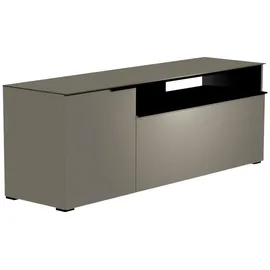 Woood Moderano Lowboard 160x43x44 cm Grau/Schwarz Metall