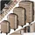 Tectake Hartschalenkoffer-Set 4-tlg. beige