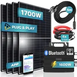 sunniva Balkonkraftwerk 1700/1600W Solaranlage mit 1600W Astro Energy Wechselrichter 4 x 425 W