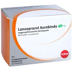 LANSOPRAZOL Aurobindo 15 mg magensaftres.Hartkaps. 56 St
