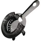 Olympia Hawthorne-Sieb mit 4 Zinken DR620, dunkelgrau (Gunmetal),Cocktailsieb aus Edelstahl, Filterwerkzeug für Bar, Restaurant, Zuhause, Barzubehör, Bar-Werkzeuge, Barmann