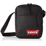 Levi's Men's Mini Crossbody Solid (Red Batwing) Cross Bag, Regular Black, One Size