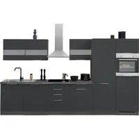 kochstation Küchenzeile KS-Luhe 360 cm grau