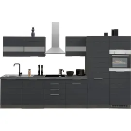 kochstation Küchenzeile KS-Luhe 360 cm grau