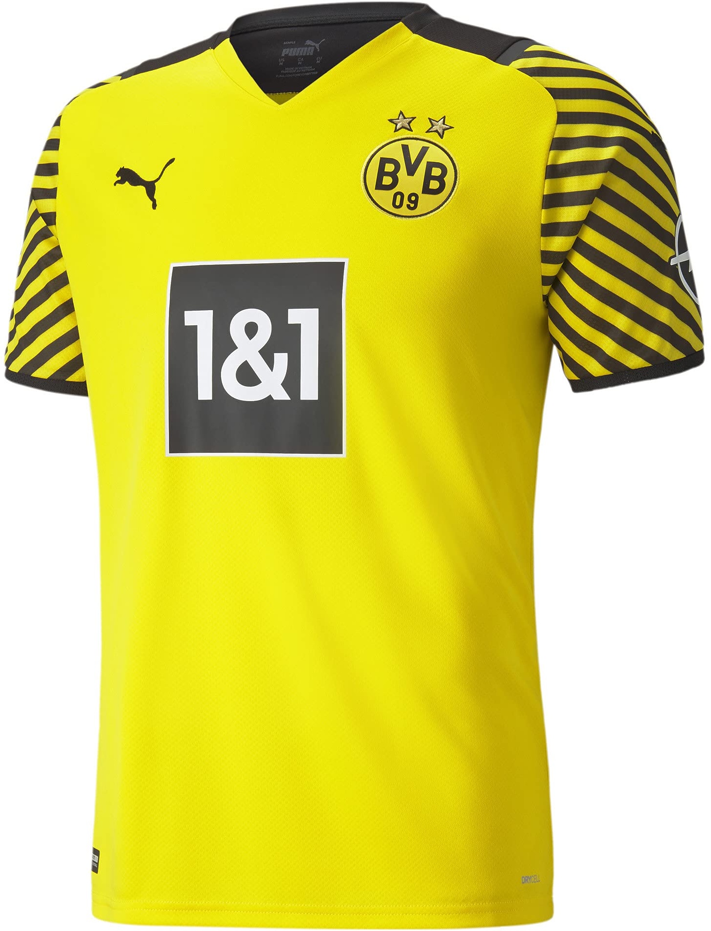 PUMA Herren Bvb Shirt Replica W Sponsor Trikot Home, Cyber Yellow-puma Black, M EU