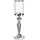 Beliani Teelichthalter Bonao Glas Silber