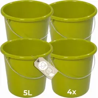 Novaliv Putzeimer 5L Grün 4 St.