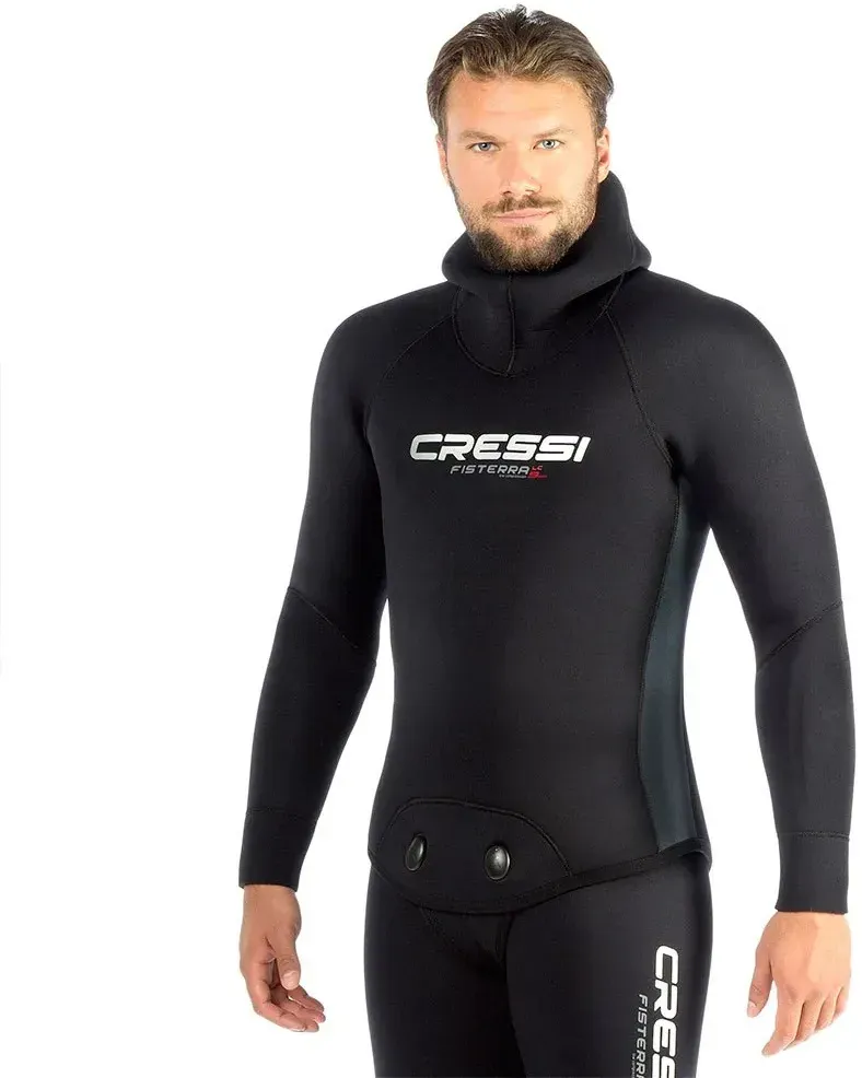 Cressi Spa Fisterra Lc 9 Mm Tauchjacke - Black - 2XL