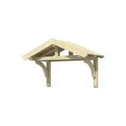SKANHOLZ Vordach »Stettin«, 180 x 80 cm (BxT), nordische Fichte, natur - beige