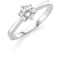 Smart Jewel Ring bezaubernd und klassisch, Zirkonia Stein, Silber 925 Ringe Weiss Damen