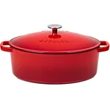 Gerlach Gusseisenpfanne Bräter 31 cm oval