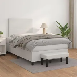 vidaXL Boxspringbett 120 x 200 cm Weiß