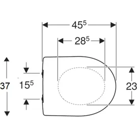 Geberit Renova WC-Sitz Weiß