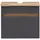 Held Waschbeckenunterschrank 2 Schubladen 61 x 55 x 40 cm Grau