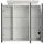 Posseik Spiegelschrank 70 cm weiß LED