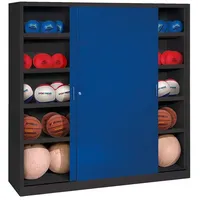 C+P Ballschrank mit Vollblech-Schiebetüren (Typ 4), HxBxT: 195x120x60 cm,