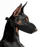 YAODHAOD Maulkorb für Hunde,mit Abgerundetem Mesh Schlaufe Atmungsaktive Hundemaulhülle,Verhindert das Fressen, Beißen und Kauen (XL, schwarz)