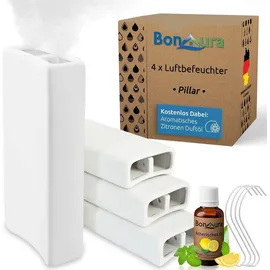 BonAura Luftbefeuchter Heizung Keramik 4x weiß