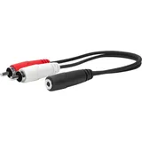 Vivolink Audio-Kabel 3,5mm Klinken-Stecker / 2x RCA-Stecker 0,2m (PROMJFRCAM0.2)