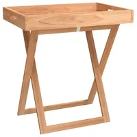 vidaXL Tabletttisch klappbar Nussbaum 52 x 36 x 56 cm