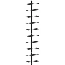 vidaXL Wand-Weinregal 10 Flaschen 0 x 0 x 0 cm Schwarz