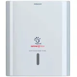 PAPERNET Defend Tech antibakterieller Papierhandtuchspender 416148 | Kompatibel mit Z/W-Falthandtüchern | Papiertuchspender | weißer Spender