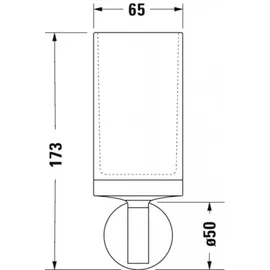 Duravit Zahnputzbecher Schwarz Matt