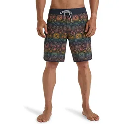 Boardshorts BILLABONG "73 Theme Pro 18.5"", Herren, Gr. 34(L), schwarz, 90% Polyester, 10% Elasthan, Hosen