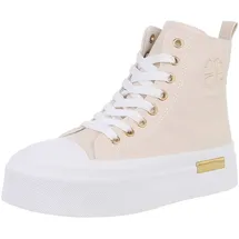 Ital-Design Sneaker High Damen Beige/Weiß 38