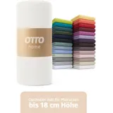 OTTO home Spannbettlaken Jersey 180 x 200 cm weiß