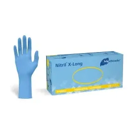 Meditrade Nitril 3000 X-Long Blue UH unsteril Gr.M