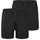 SCHIESSER Boxershorts unifarben schwarz M 2er Pack