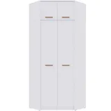 marmex möbel Grant Eckschrank 80x40x200 weiß