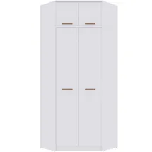 marmex möbel Grant Eckschrank 80x40x200 weiß