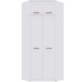 marmex möbel Grant Eckschrank 80x40x200 weiß