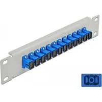 DeLock 10? LWL Patchpanel 12 Port SC Simplex blau