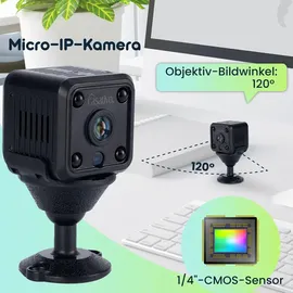 casativo Micro-IP-Kamera Schwarz