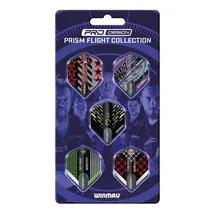 WINMAU Flight Kollektionen Dartflüge 5 Sets pro Packung Extra dick 100 Mikron Blau
