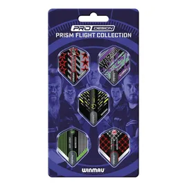 WINMAU Flight Kollektionen Dartflüge 5 Sets pro Packung Extra dick 100 Mikron Blau