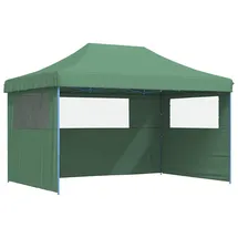 vidaXL Faltpavillon 1,49 x 4,4 m inkl. 3 Seitenteile Grün