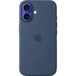 APPLE Silikon Case mit MagSafe, Backcover, Apple, iPhone 16, Denim