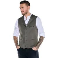 Emilio Adani Herren Sakko-Weste mit Reverskragen braun slim fit