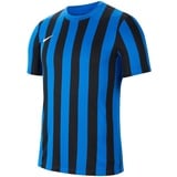 Nike Striped Division Iv Jersey T Shirt, Royal Blue/Black/White, L