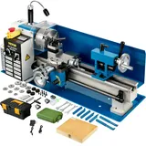 Vevor Mini Drehmaschine 550 W, Metall Mini Drehmaschine Max. 2500 U / Min, Metallbank Drehmaschine, Metall Mini Drehmaschine, Tischdrehmaschine, Gewinde 12-52 TPI, Mini Drehbank metall, Zubehör Inkl.